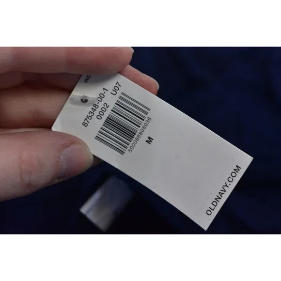 Old Navy Top Womens Medium Smocked Peplum Tank Sleeveless Embroidered Boho - Picture 7 of 11